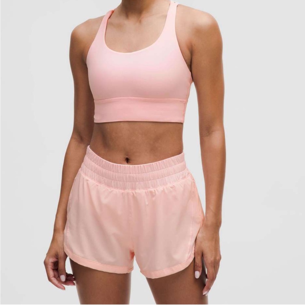 NWT!🍋🍋Lululemon Energy Longline Bra🍋🍋. Size 12. Color Strawberry Milkshake.